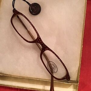 Stylish Brown Eyeglasses. Jimmy Crystal Orginal